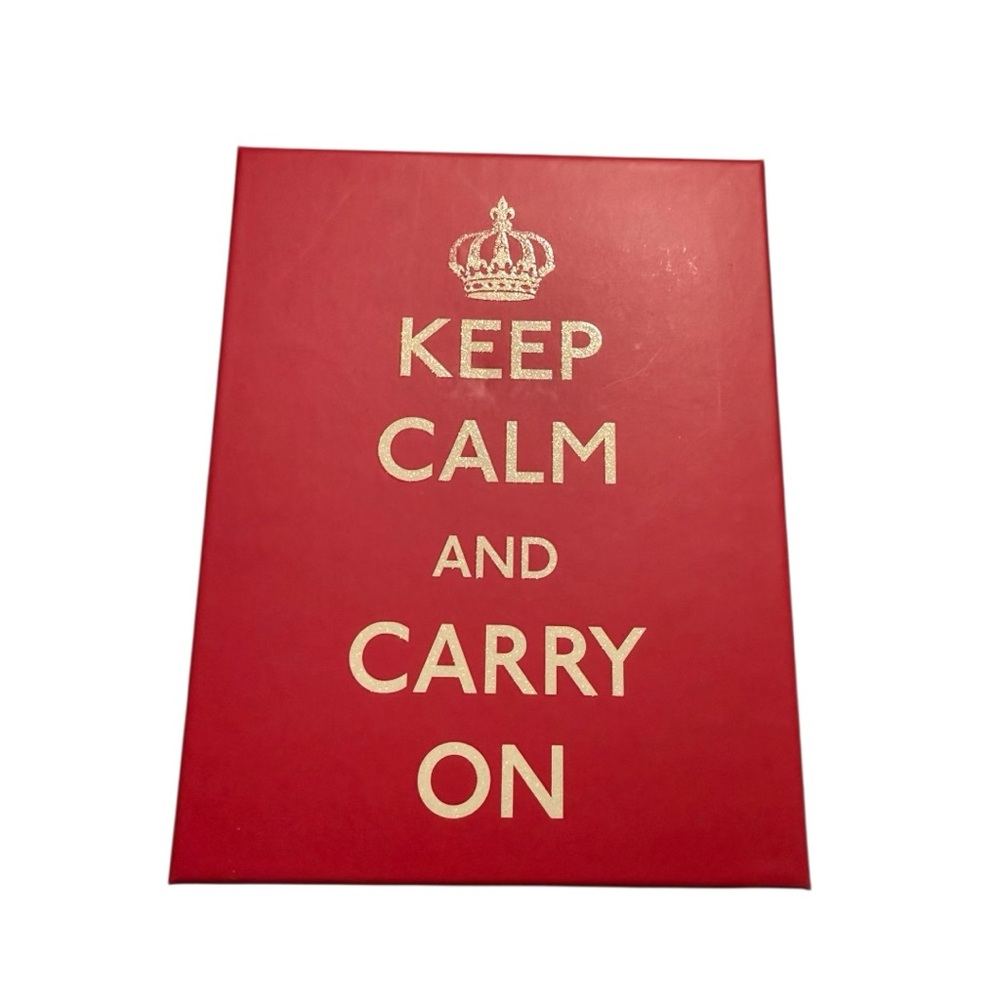 'Keep Calm and Carry On' (20) Blank Note Cards & Envelopes NEW
